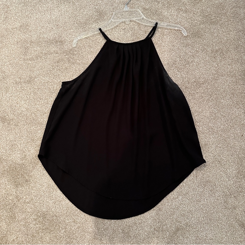 Black halter top
